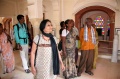 Students and Padma enjoying the ambience of the Palace of Winds