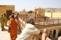 Students very amazed about the gorgeous Palace of Winds