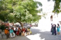 Students, Padma and Dagmar having a rest after visiting the Hawa Mahal