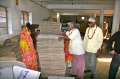 B.Ravichandran helping with the finished boxes