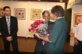 Werner Dornik receives flowers from  ICCR D G. Dr. Suresh Goel
