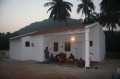 Students and Hindu-Priests are preparing the house Puja