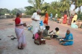 Students enjoying the snacks