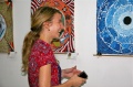 Charlyne Weiss is happy with her purchased painting