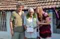 Werner Dornik and Dagmar Vogl handing out the Artist Diploma to Eswaran