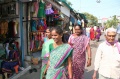 Bindu artists Radha, Desammal, Uma and Munusami exploring the bazar of Kanyakumari