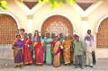 Werner Dornik and Dagmar Vogl with Bindu artists at Kanyakumari