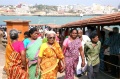 Bindu artists on the Vivekananada Memorial Rock 1