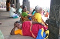 Sundari relaxing on the Vivekananada Memorial Rock