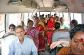 Bindu artists on the way back to Vivekananda Kendra