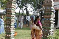 Bindu artists exploring the Bharat Gramodaya Darshan Park at Vivekanandapuram