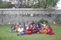 Shri V. Ramakrishna, V. Sarasvathi, Dagmar Vogl and Werner Dornik with Bindu artists at Vivekanander Kendra