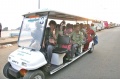 Werner Dornik and Bindu artists on the way to the sunset point