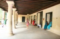 Dagmar Vogl and Bindu-Art School artists in the Padmanahapuram Palace