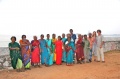 Dagmar Vogl and Werner Dornik with Bindu-Art School artists at the beach at Vivekananda Kendra in Kanyakumari