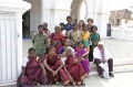 Dagmar Vogl and Werner Dornik with Bindu-Art School Artists infront of Our Lady of Randsom Church, Kanyakumari