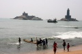 Last few of the Vivekananda Rock Memorial and the Memorial Statue of the Tamil Poet Thiruvalluvar before going back home