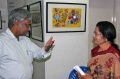 Padma Venkataraman listening to a guest