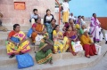 Bindu students watching the Aarti ceremony