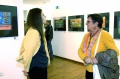 Karla looks at the Bindu paintings and remember her time in the school