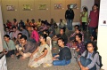 Visitors watching the Bindu-Film