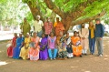 Bindu-class with Dr. Dilip Mitra,  principal of Kala Bhawan