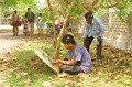 P. Balachandran watching a student