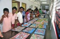 Students looking at the BIndu paintings