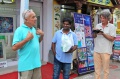 Stefano Becarri welcomes the guests on the street